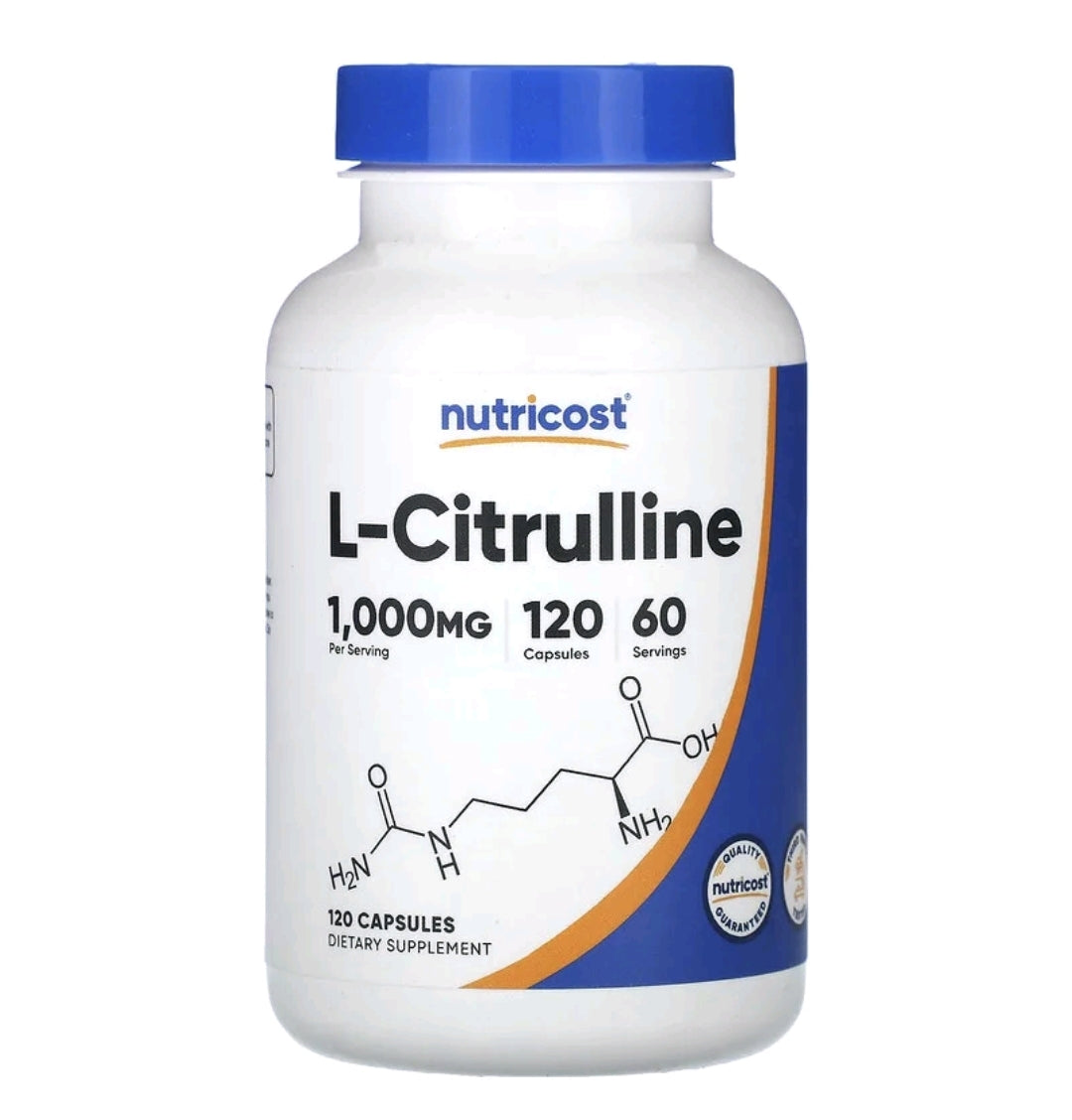 L-Citrulline, 1,000 mg, 120 Capsules (500 mg per Capsule)