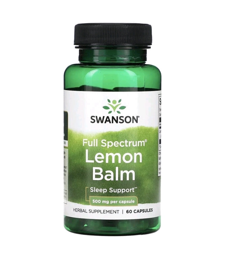 Full Spectrum Lemon Balm, 500 mg, 60 Capsules