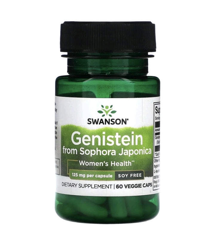 Genistein from Sophora Japonica, Soy Free, 125 mg, 60 Veggie Capsules