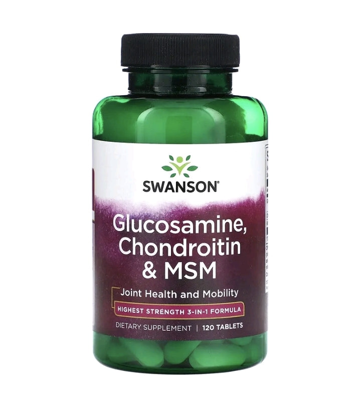 Glucosamine, Chondroitin & MSM, 120 Tablets