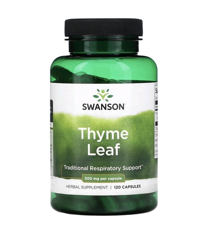 Thyme Leaf, 500mg, 120 Capsules