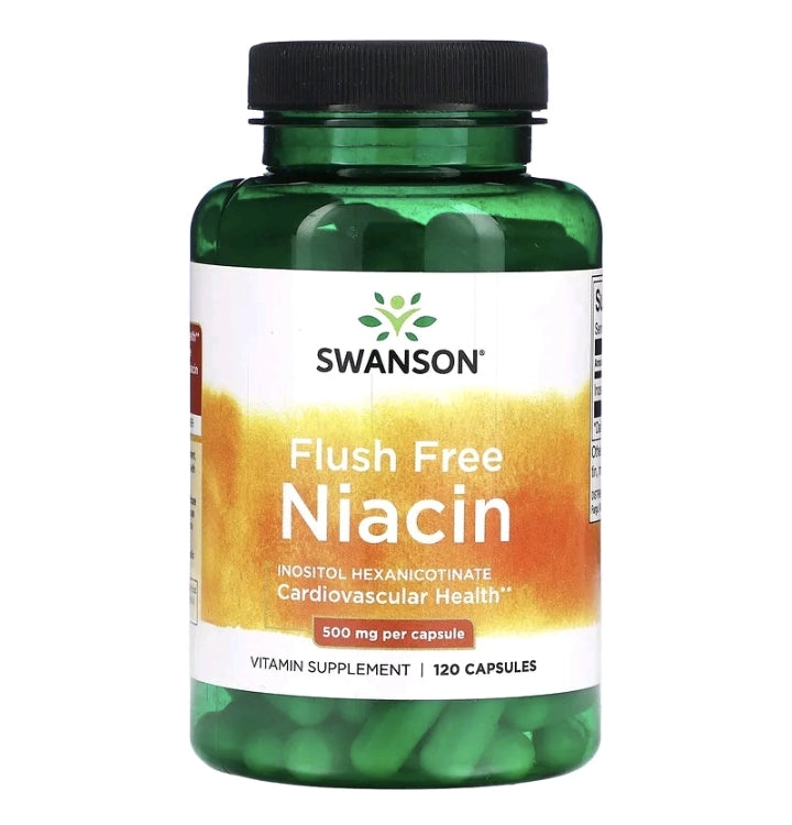 Flush Free Niacin, 500 mg, 120 Capsules