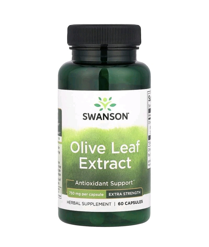 Olive Leaf Extract, Extra Strength, 750 mg, 60 Capsules