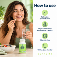 Supplify Calcium Citrate 200mg – 60 Veg Capsules