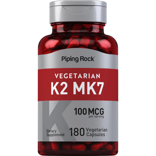 Vitamin K-2 MK-7, 100 mcg (per serving), 180 Vegetarian Capsules