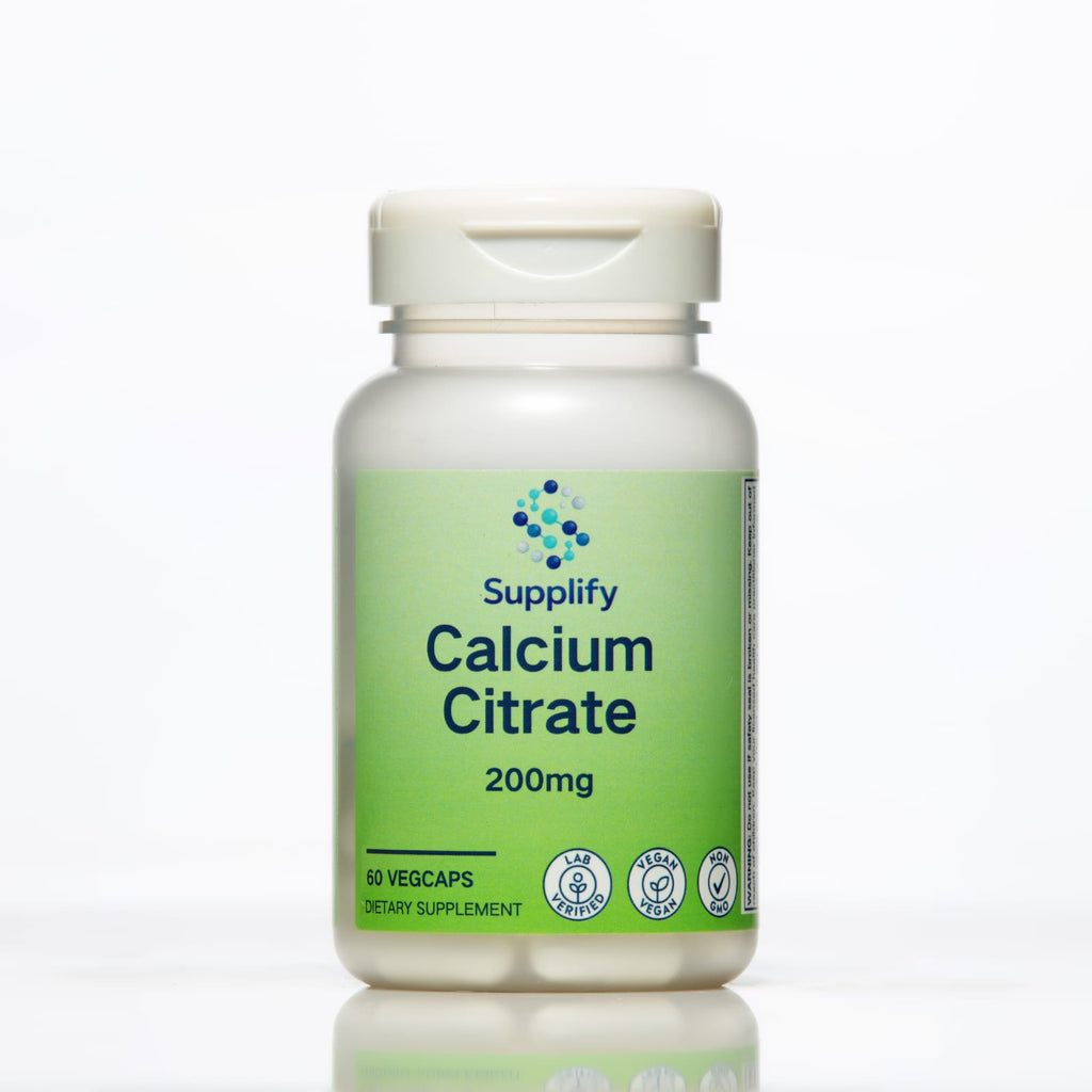 Supplify Calcium Citrate 200mg – 60 Veg Capsules