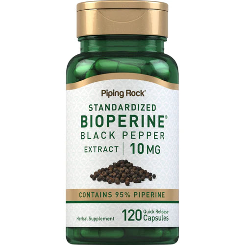 BioPerine Black Pepper Extract, 10 mg, 120 Quick Release Capsules