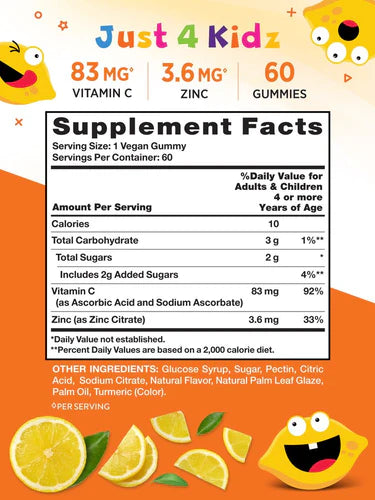 KIDS VITAMIN C WITH ZINC