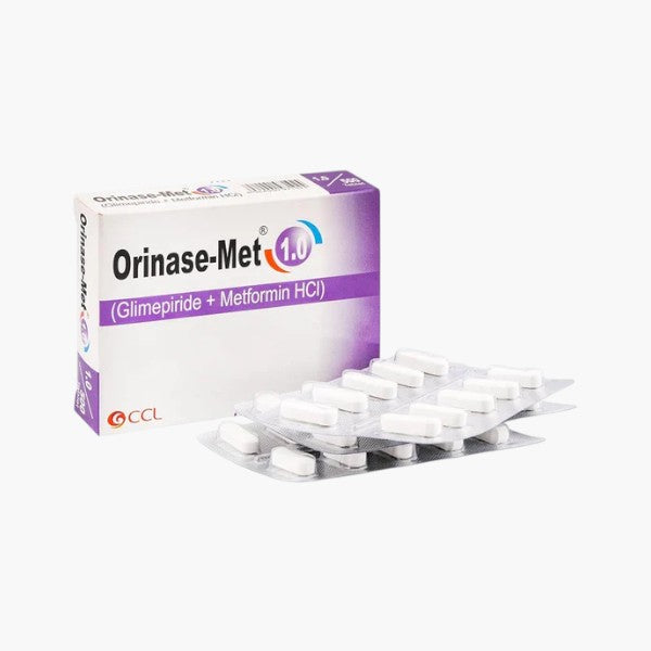 Orinase-Met (Glimepiride/Metformin) 1mg/500mg, 30 Ct - CCL