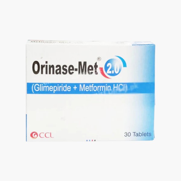 Orinase-Met (Glimepiride/Metformin) 2mg/500mg, 30 Ct - CCL