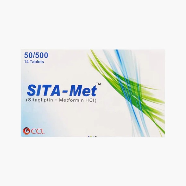 Sita-Met (Metformin/Sitagliptin) 50/500mg, 14 Ct - CCL