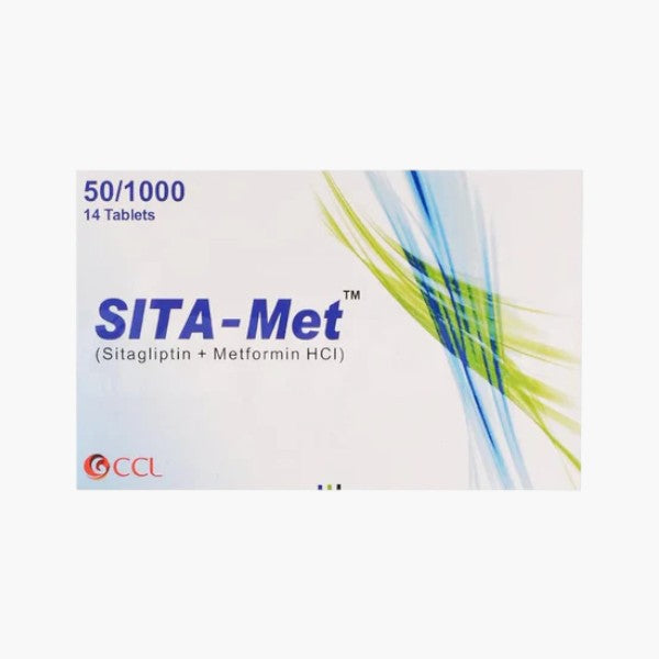 Sita-Met (Sitagliptin/Metformin) 50/1000mg, 14 Ct - CCL