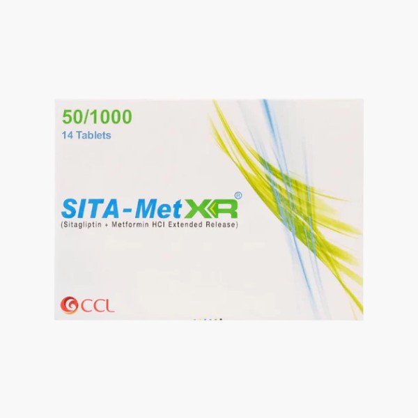 Sita-Met XR (Sitagliptin/Metformin) 50/1000mg, 14 Ct - CCL