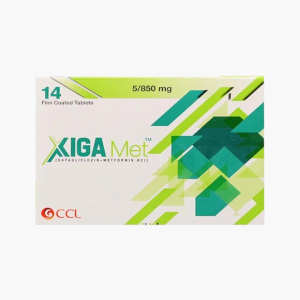 Xiga Met (Dapagliflozin/Metformin) 5/850mg, 14 Ct - CCL