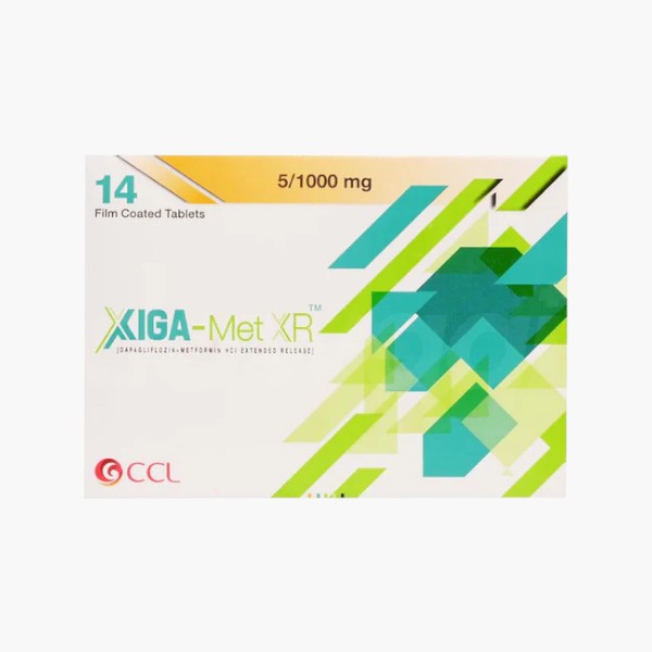Xiga Met XR (Dapagliflozin/Metformin) 5/1000mg, 14 Ct - CCL