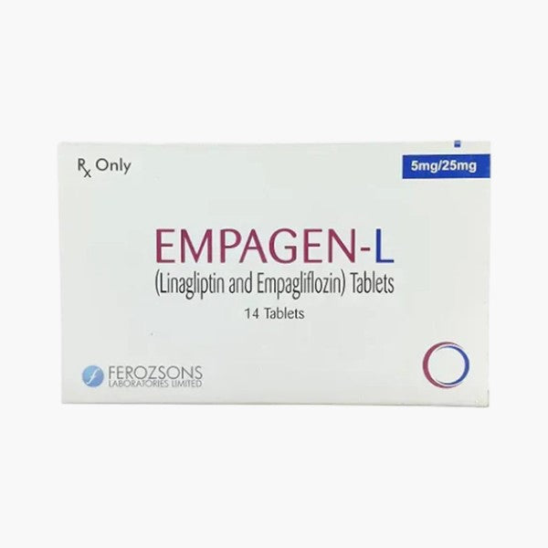 Empagen-L (Empagliflozin + Linagliptin) 5/25mg, 14 Ct - Ferozsons