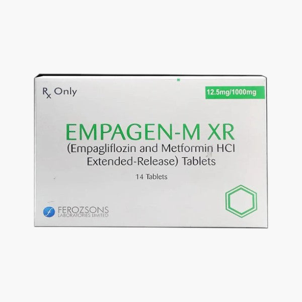 Empagen-M XR (Empagliflozin + Metformin) 12.5/1000mg, 14 Ct - Ferozsons
