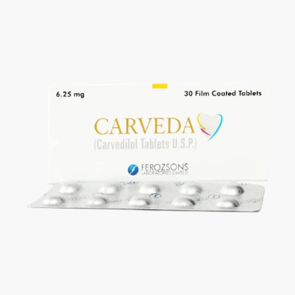 Carveda 6.25mg, 30 Ct - Ferozsons
