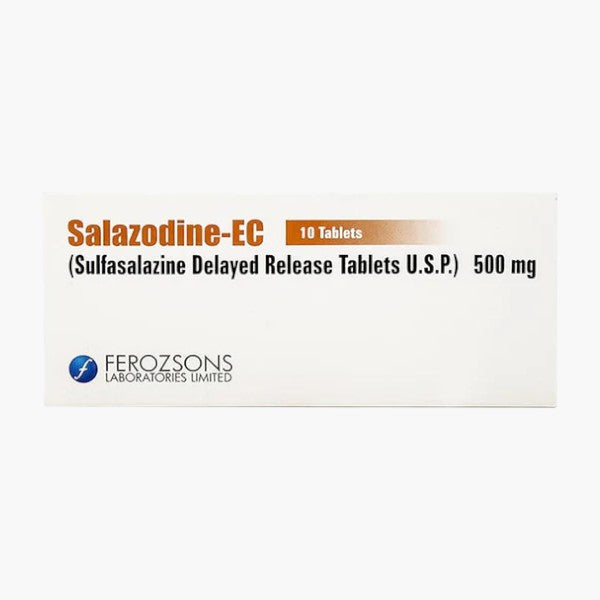 Salazodine-EC 500mg, 10 Ct - Ferozsons