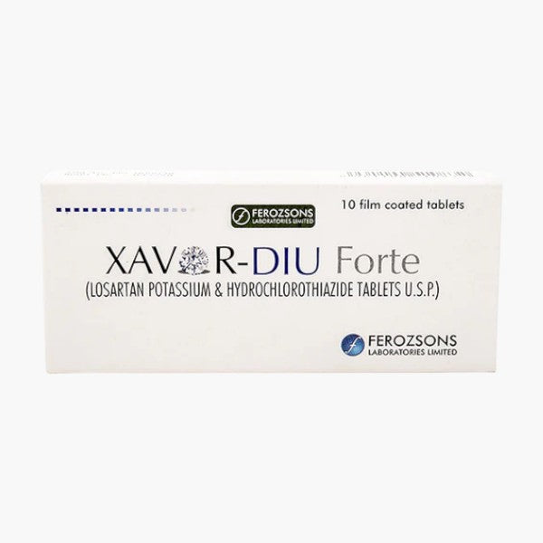 Xavor-Diu Forte 100/25mg, 10 Ct - Ferozsons