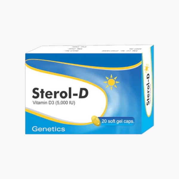 Genetics Sterol-D (Vitamin D 5000 IU), 20 Ct