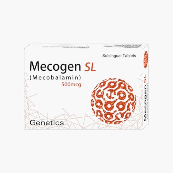 Genetics Mecogen SL (Mecobalamin 500mcg), 30 Ct