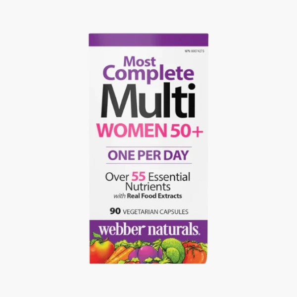 Webber Naturals Women's 50+ Most Complete Multi, 90 Ct