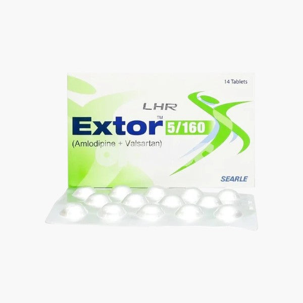 Extor Tablet 5/160mg, 14 Ct - Searle