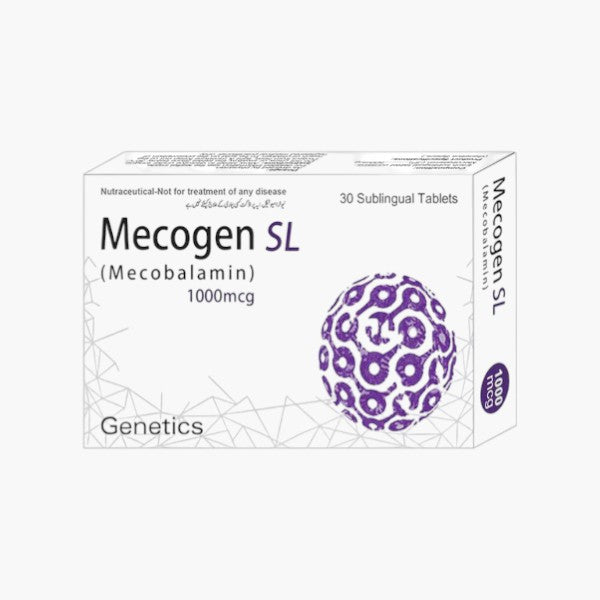 Genetics Mecogen SL (Mecobalamin 1000mcg), 30 Ct