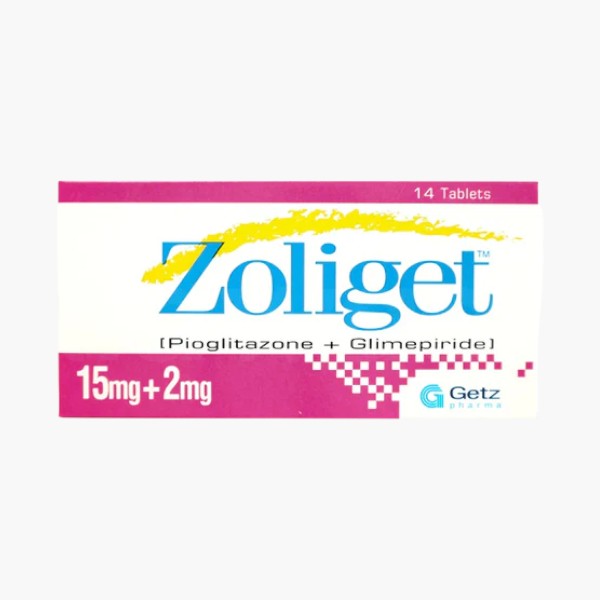 Zoliget Tablet 15/2mg, 14 Ct - Getz Pharma