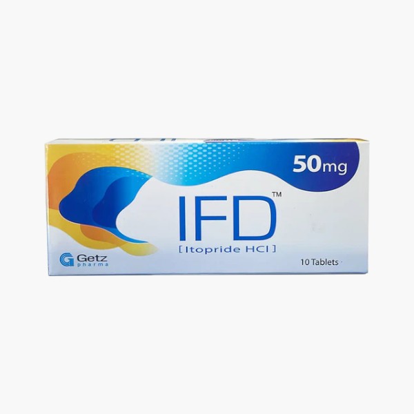 IFD (Itopride HCI) 50mg, 10 Ct - Getz Pharma