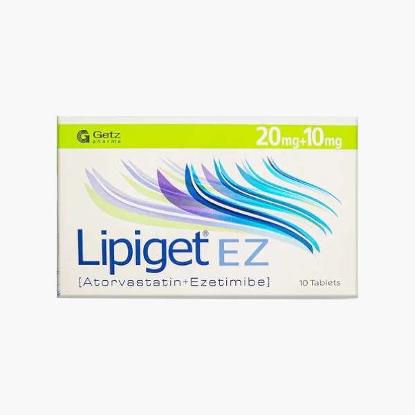 Lipiget Ez Tablet 20/10mg, 10 Ct - Getz Pharma