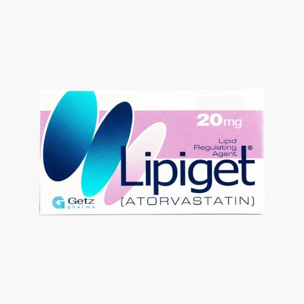Lipiget Tablet 20mg, 30 Ct - Getz Pharma