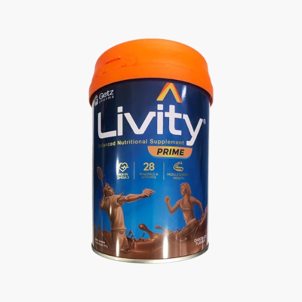 Livity Balanced Nutritional Supplement Chocolate Flavour, 400g - Getz Pharma