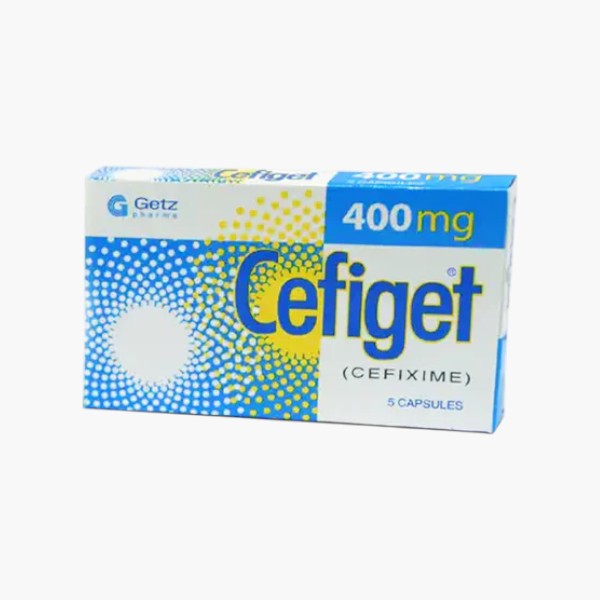 Cap Cefiget Color Cefiget Capsule 400mg, 5 Ct - Getz Pharma – My Supplements And More