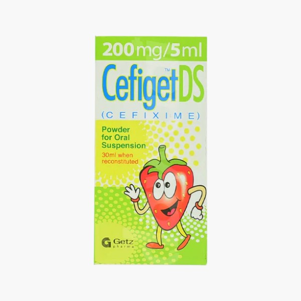 Cefiget DS Oral Suspension 200mg/5ml - Getz Pharma
