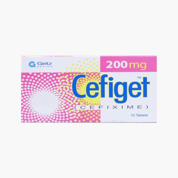 Cefiget Tablet 200mg, 10 Ct - Getz Pharma