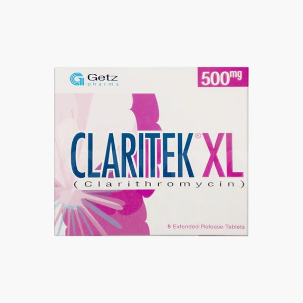Claritek XL Tablet 500mg, 5 Ct - Getz Pharma