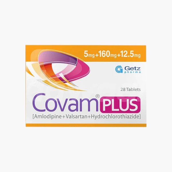 Covam Plus Tablet 5/160/12.5mg, 28 Ct - Getz Pharma