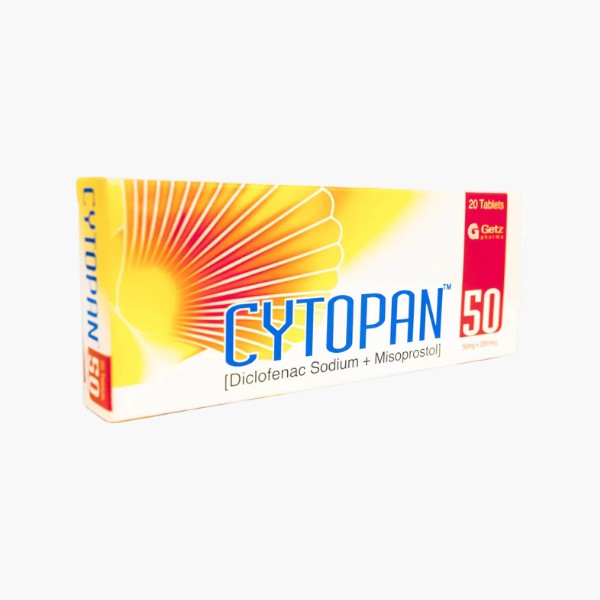 Cytopan Tablet 50/200mg, 20 Ct - Getz Pharma