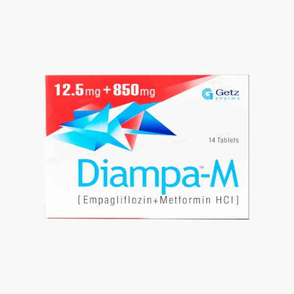 Diampa-M (Empagliflozin/Metformin) 12.5/850mg, 14 Ct - Getz Pharma