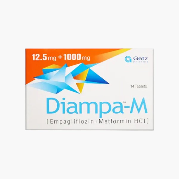 Diampa-M (Empagliflozin/Metformin) 12.5/1000mg, 14 Ct - Getz Pharma