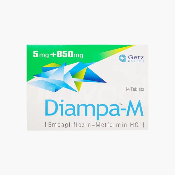 Diampa-M (Empaglifloz/Metformin) 5/850mg, 14 Ct - Getz Pharma