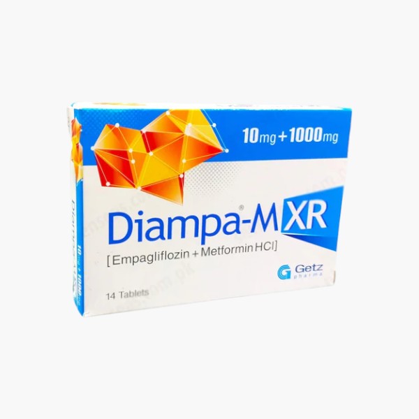 Diampa-M XR (Empagliflozin/Metformin) 10/1000mg, 14 Ct - Getz Pharma