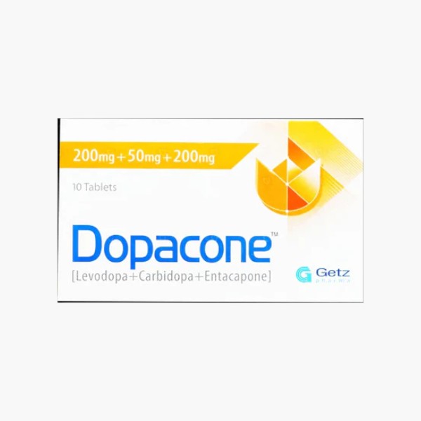Dopacone Tablet 200/50/200mg, 10 Ct - Getz Pharma
