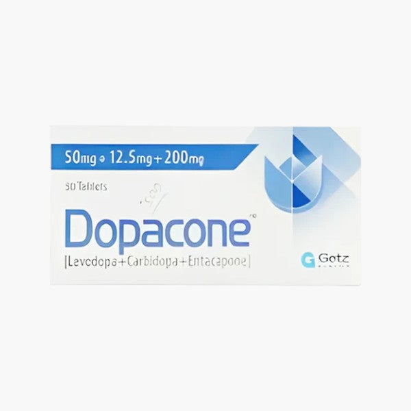 Dopacone Tablet 50/12.5/200mg, 30 Ct - Getz Pharma