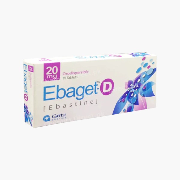 Ebaget-D 20mg 10 Ct - Getz Pharma