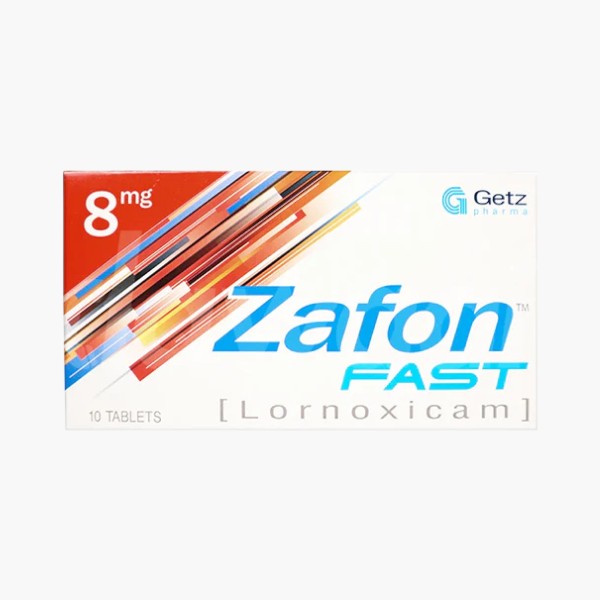 Zafon Fast 8mg, 10 Ct - Getz Pharma
