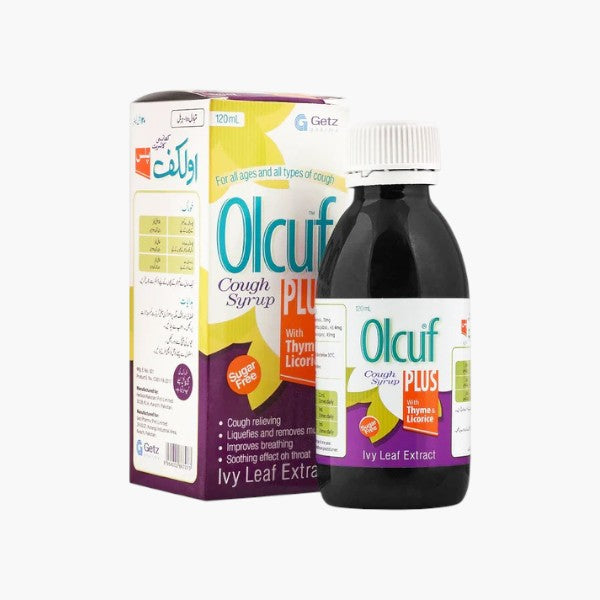 Olcuf Plus Cough Syrup, 120ml - Getz Pharma