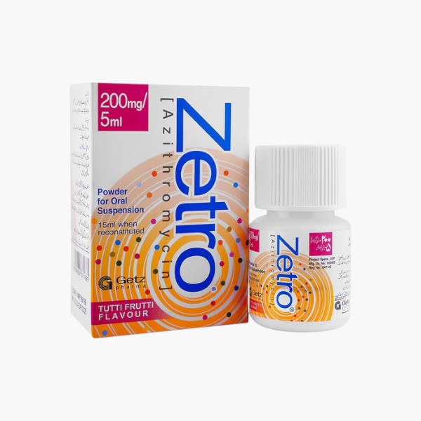 Zetro Oral Suspension 200mg/5ml, 1 Ct - Getz Pharma